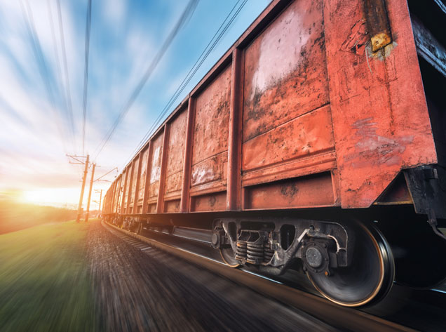 image of a freight train